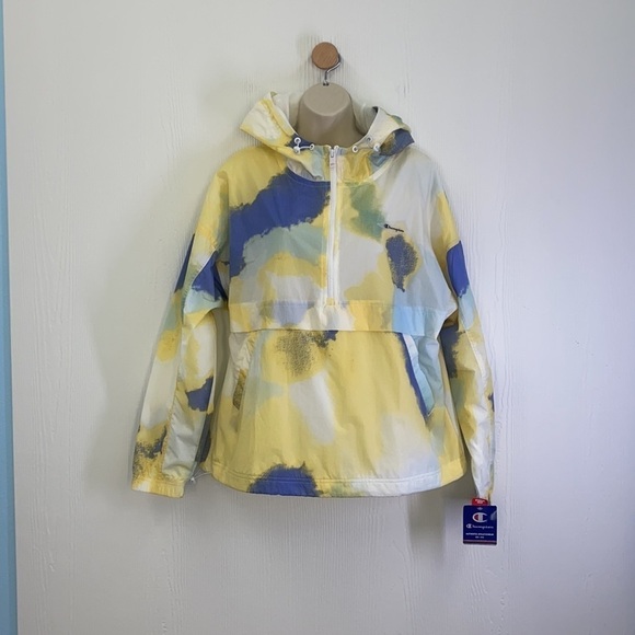 Champion - NWT Pastel Stadium Lightweight Anorak Windbreaker Size Medium - Picture 2 of 13